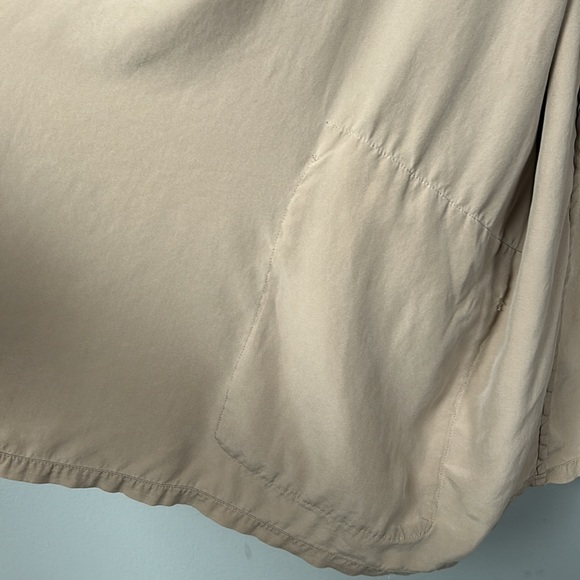 Vintage Spiegel Design Studio Beige Open Front 100% Silk Light Cardigan size 14 - Picture 16 of 16